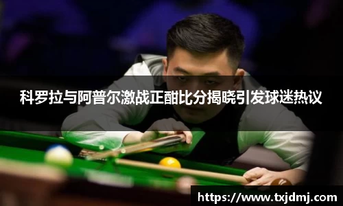 科罗拉与阿普尔激战正酣比分揭晓引发球迷热议